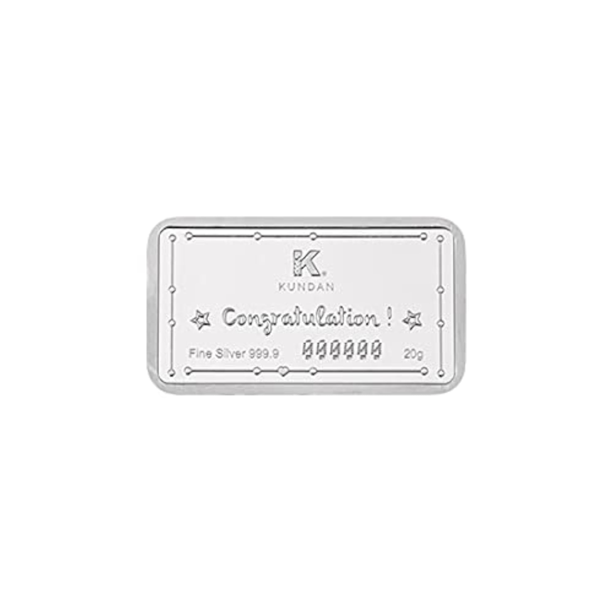 Baby Boy 999.9 Colour Silver Bar